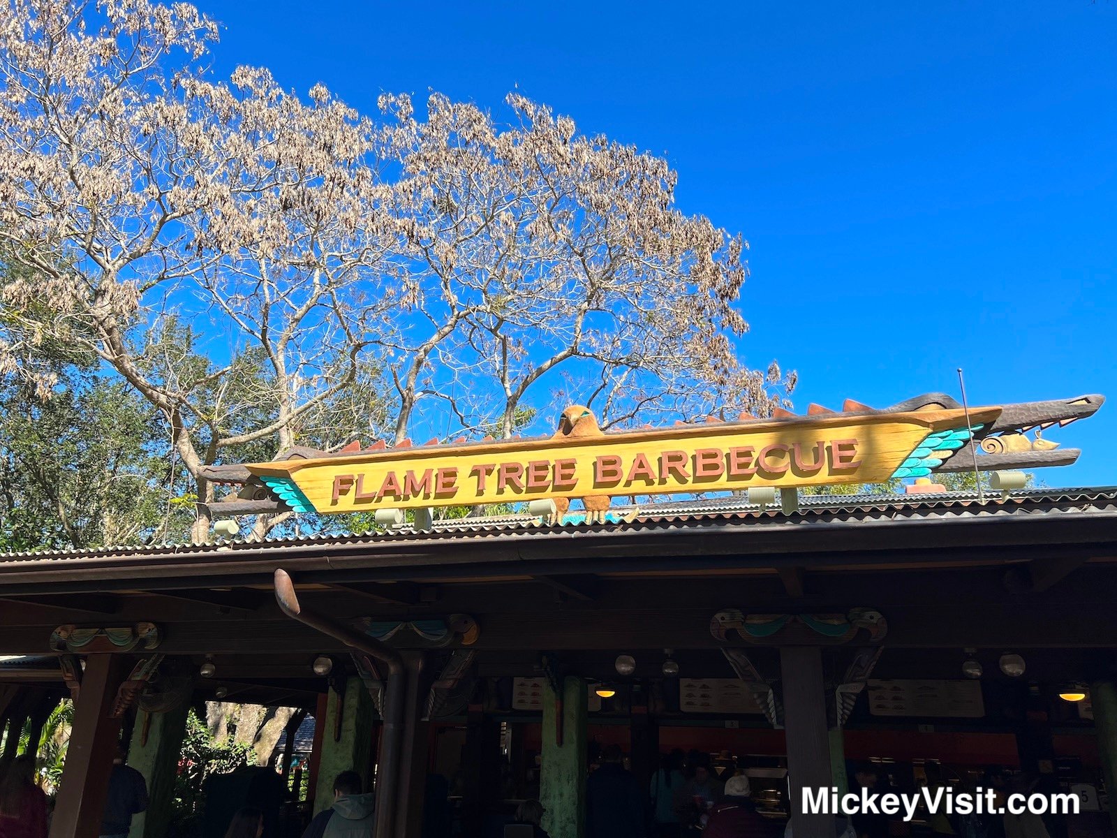 Flame Tree BBQ sign
