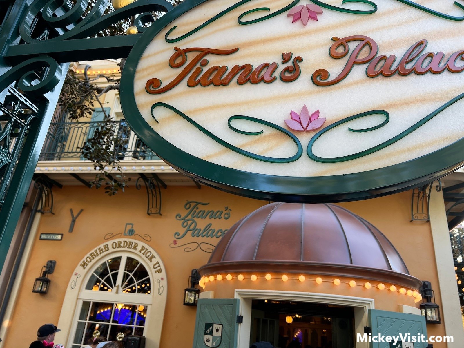 Tiana's Palace sign