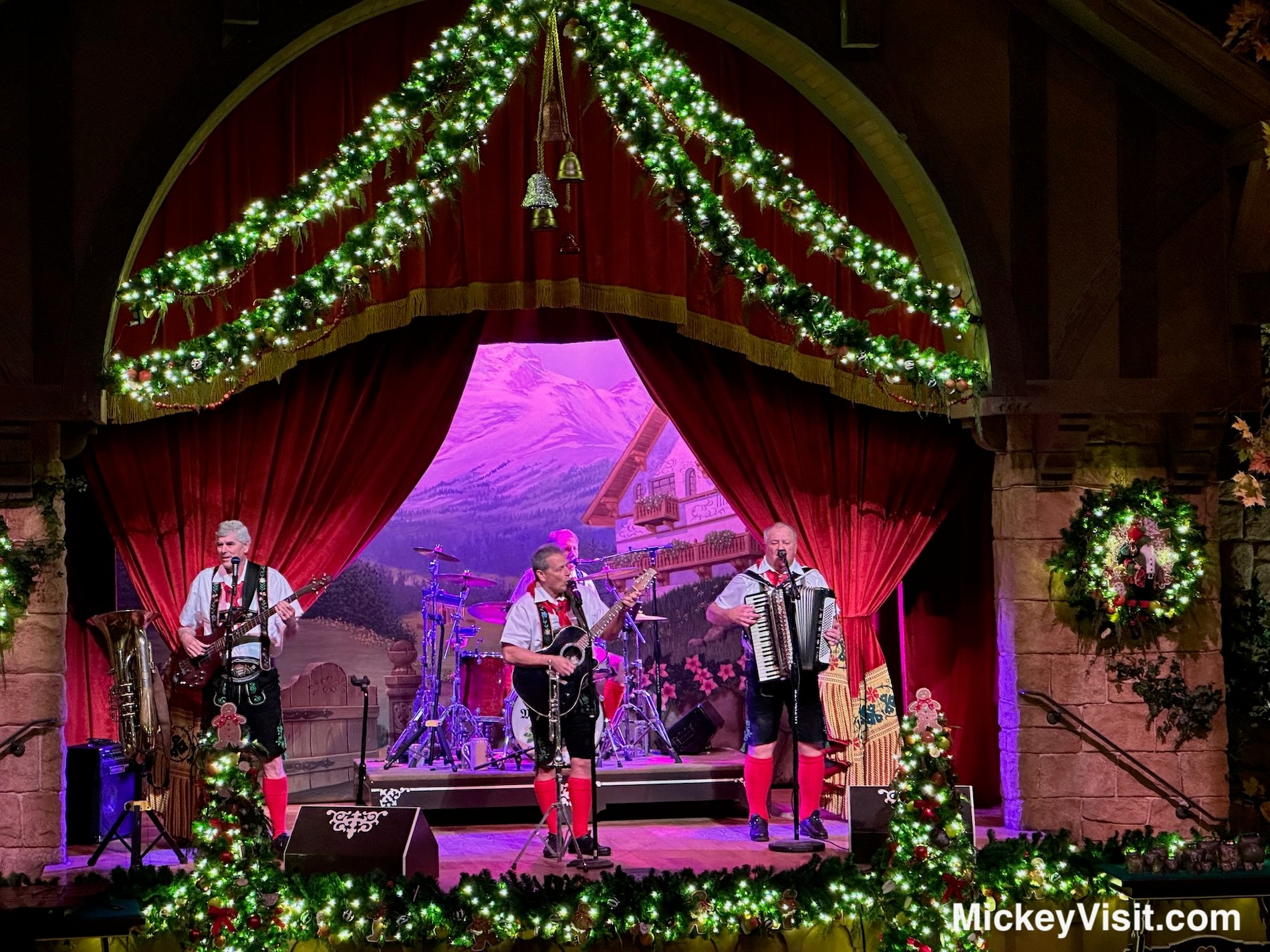 Biergarten restaurant polka band