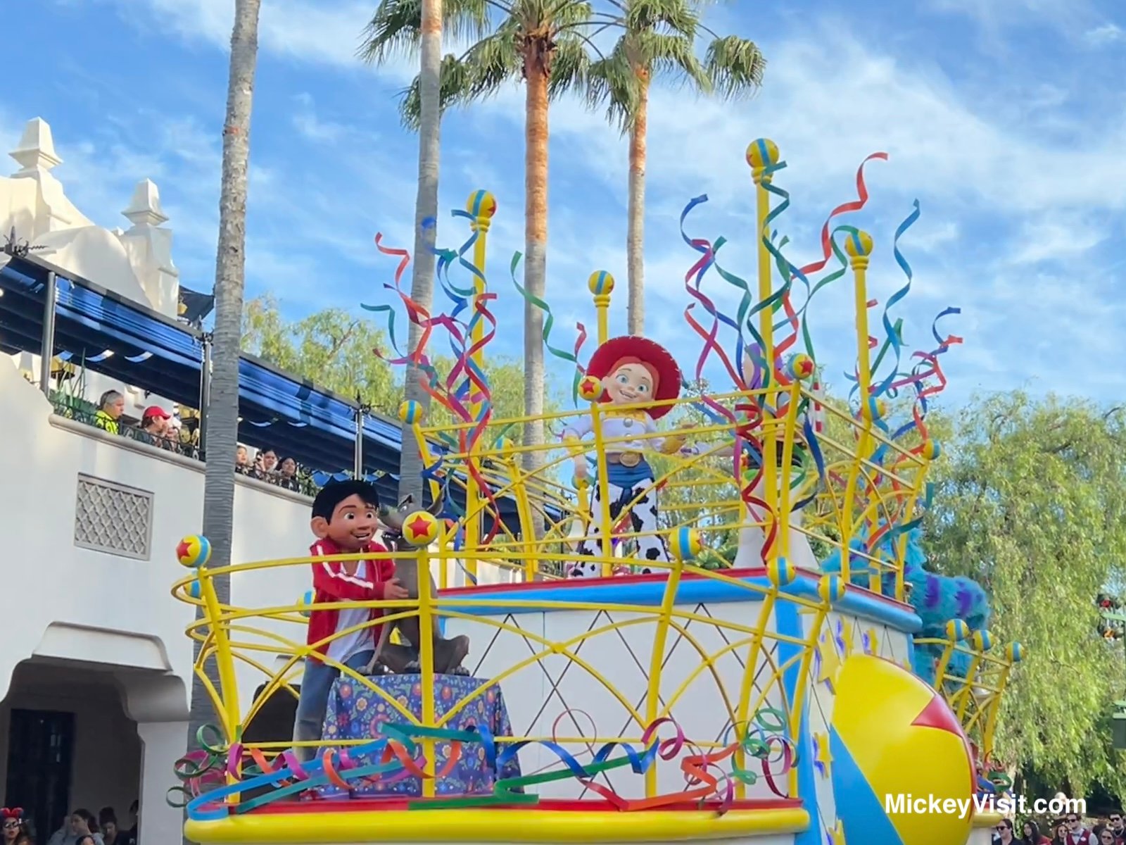 Disney Pixar parade at California Adventure