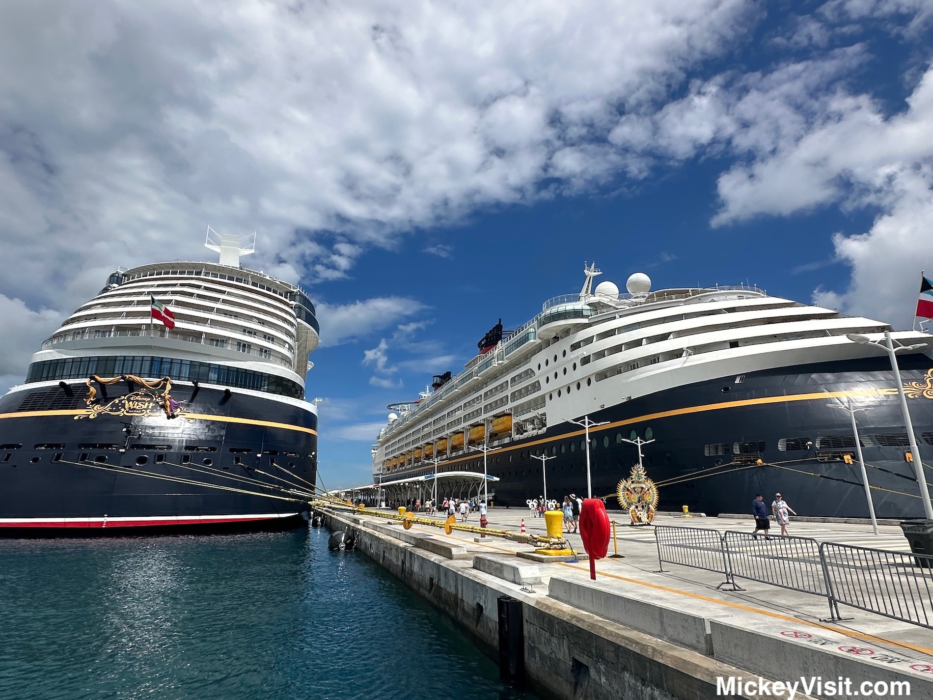 Disney Cruise Ships in port
