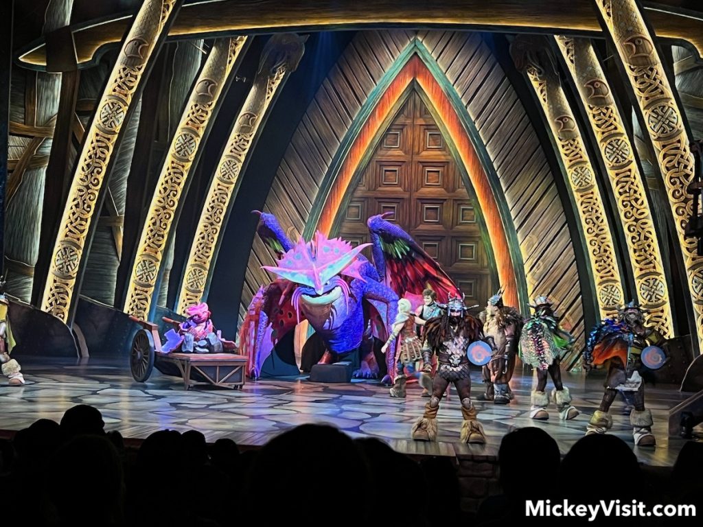 epic universe how to train your dragon show in isle of berk