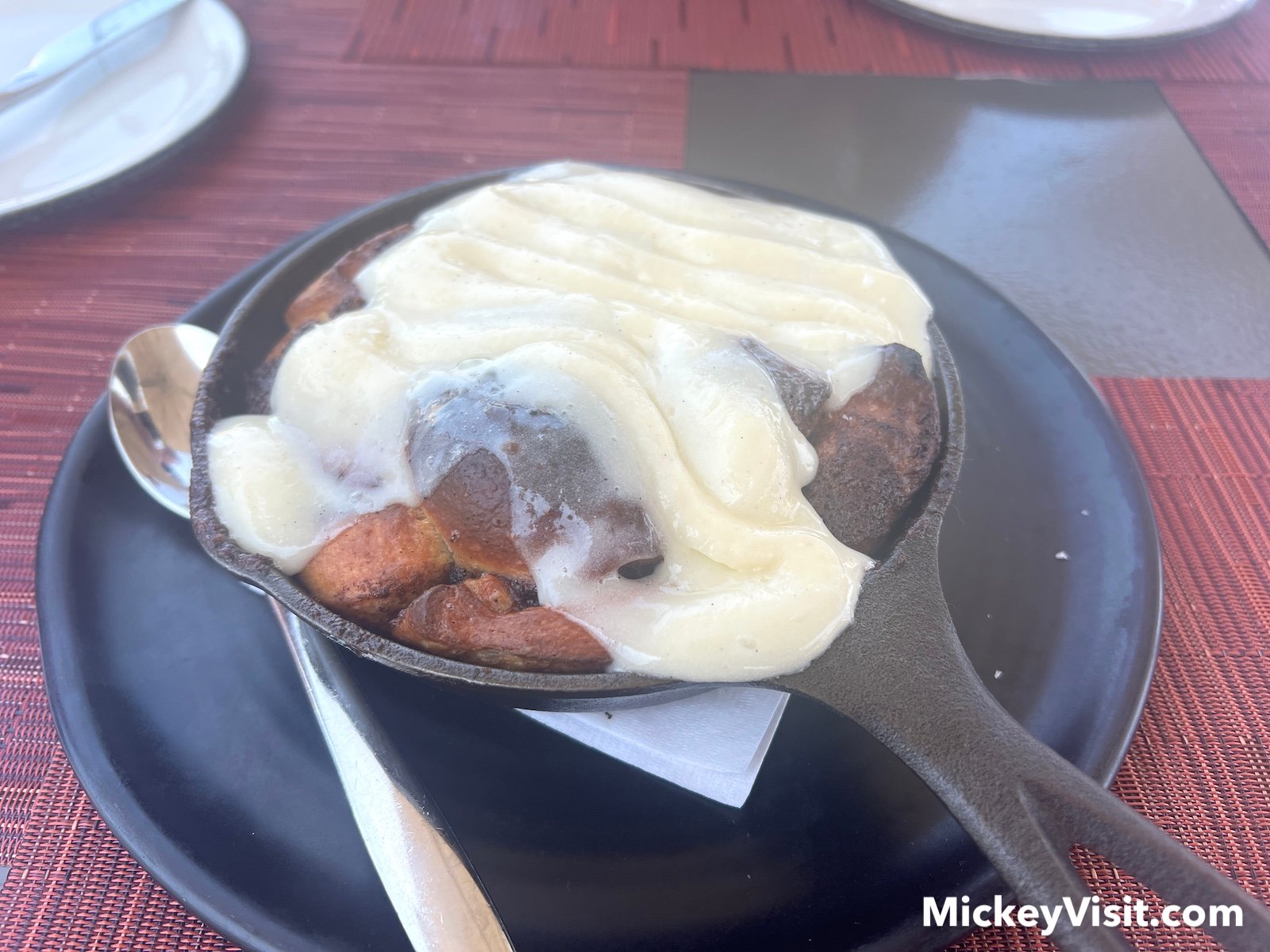 Cinnamon Roll Skillet at RISE Rooftop Lounge