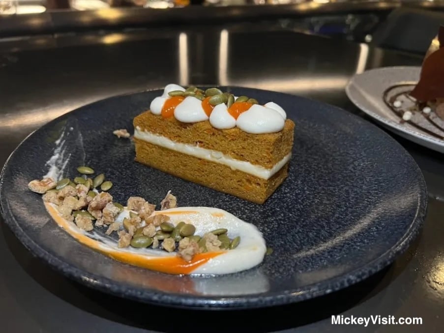 Space 220 carrot cake dessert