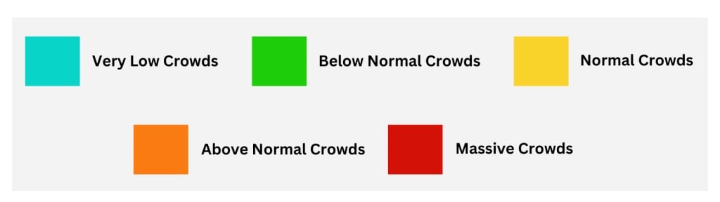 Disney World crowd calendar