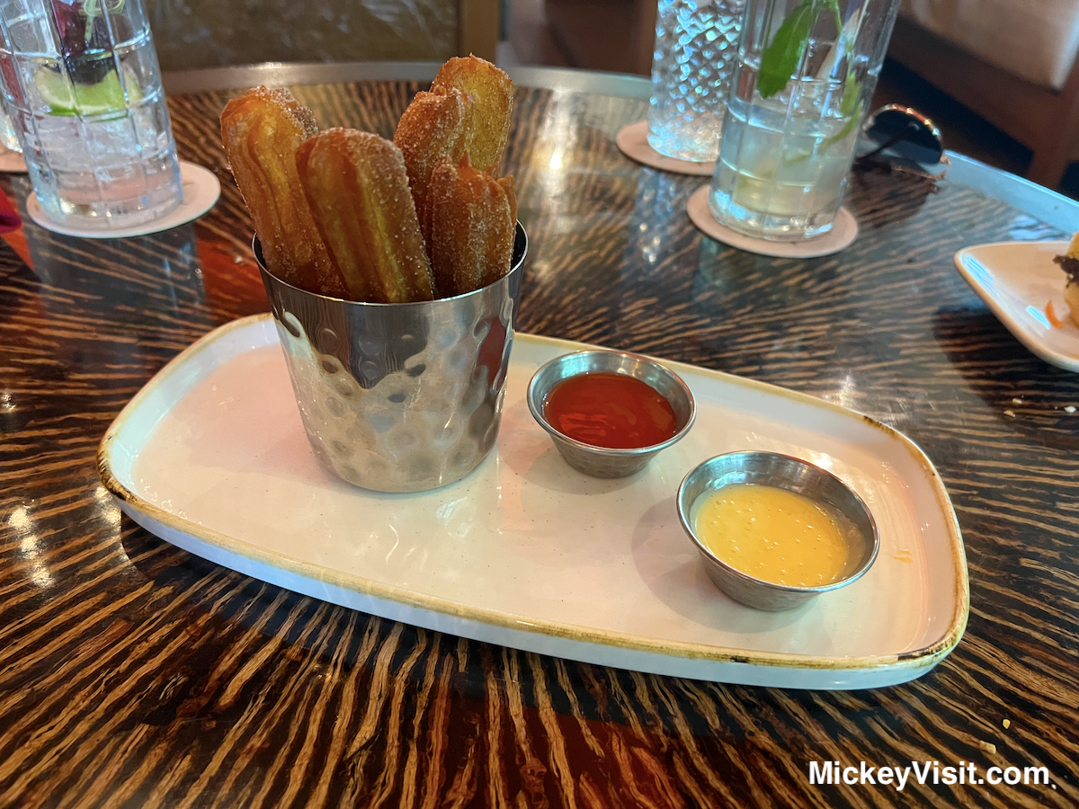 Churros at nomad lounge
