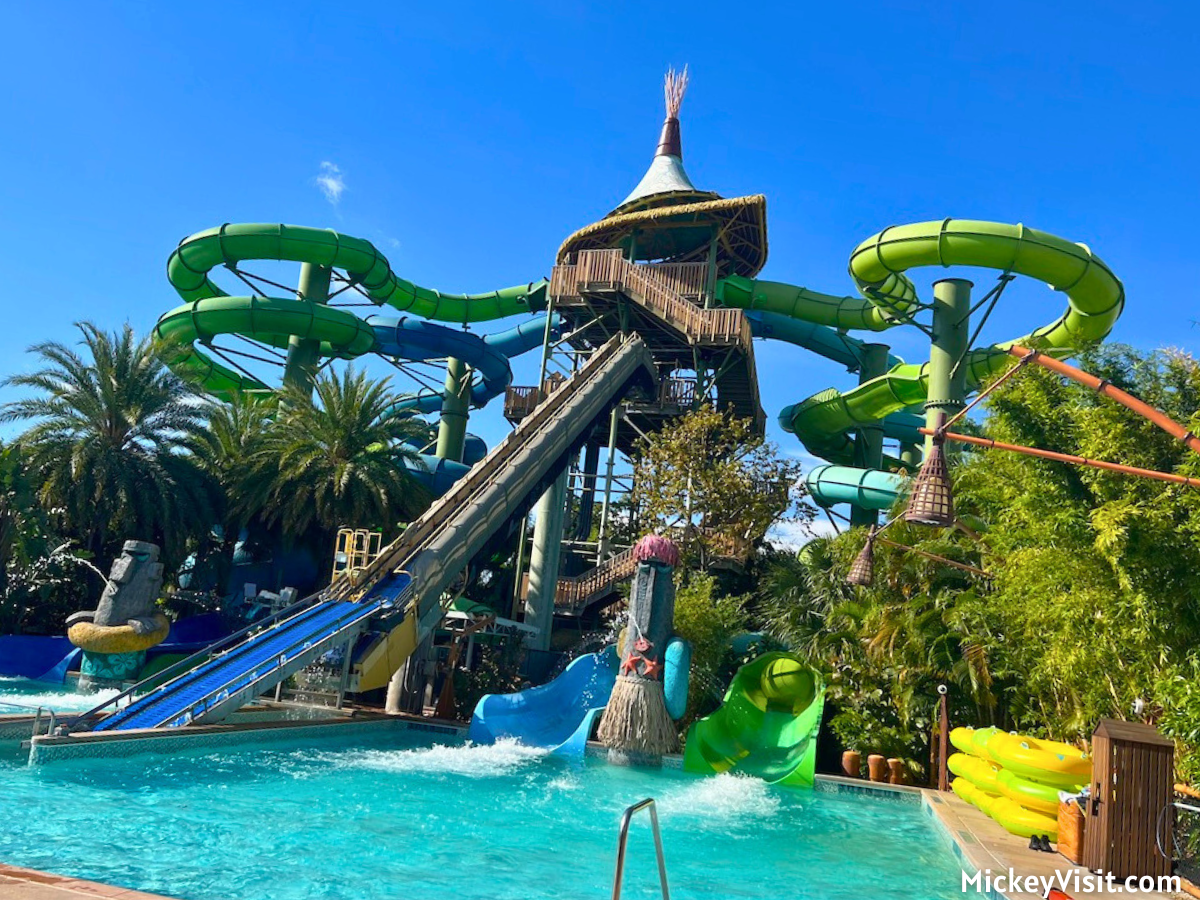 Universal Volcano Bay water slides